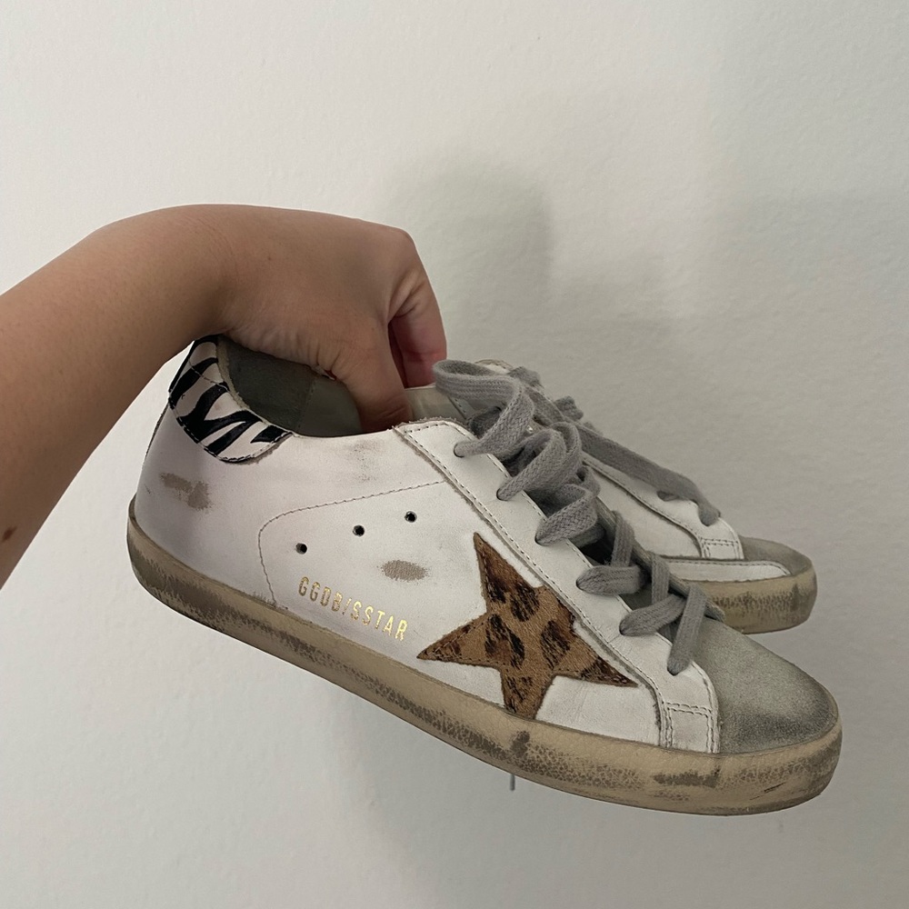 golden goose zebra/ leopard superstars
